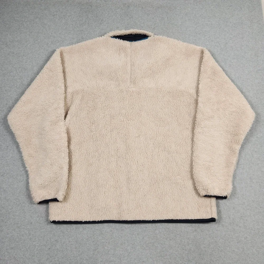 Patagonia Retro X Jacket Mens 2XL Natural Beige Oatmeal Deep Pile Fleece Outdoor - Picture 3 of 11